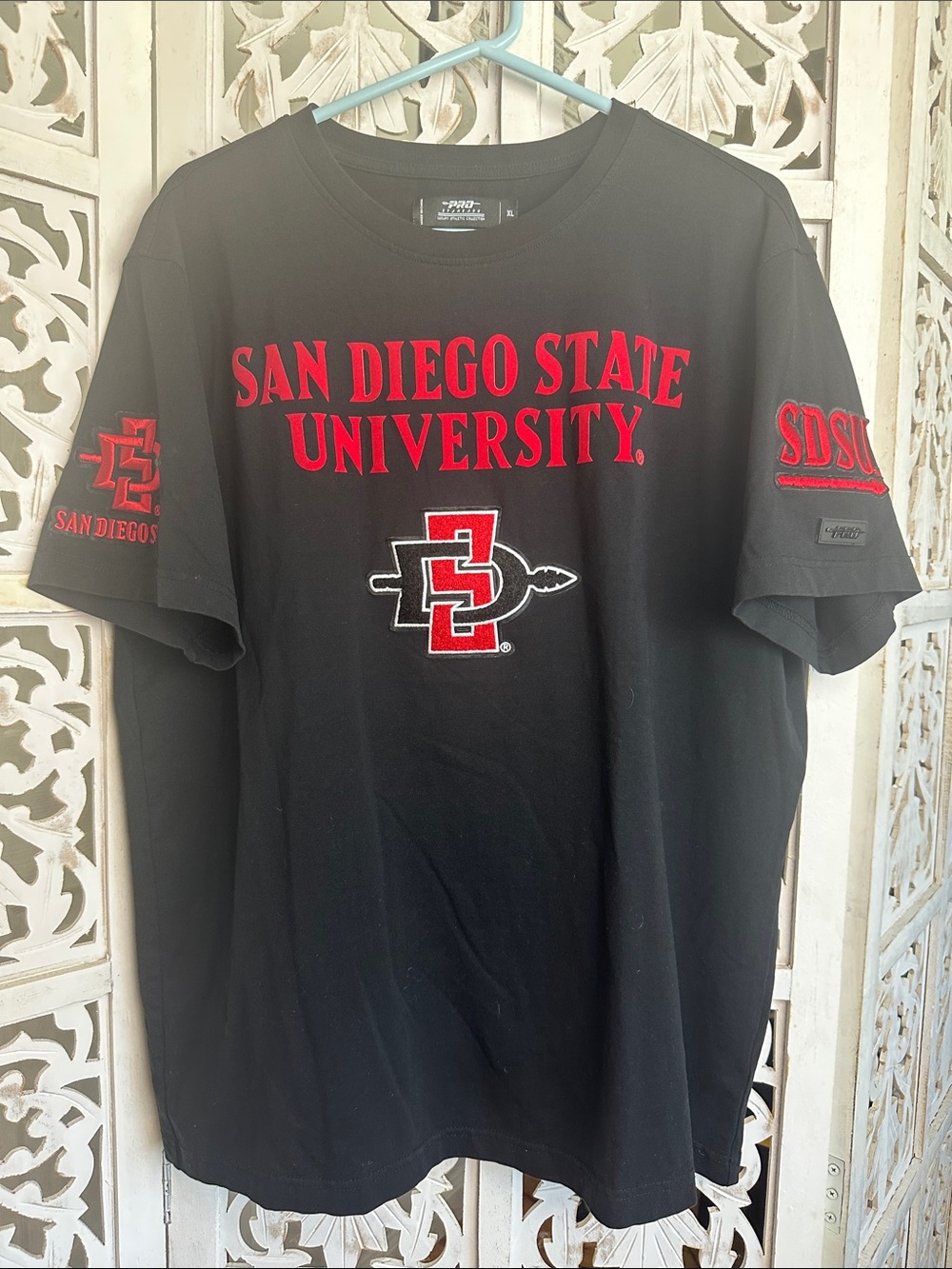 Pro Standard - Black & Red Tee - SDSU Men's Shirt